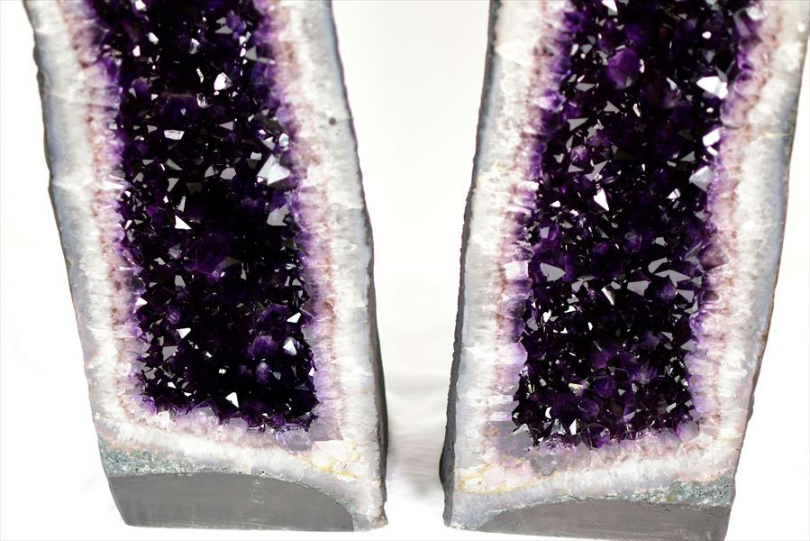 アメジストドーム　カペーラ　アメジストジオード　ペア　ツイン　晶洞　紫水晶　アメシスト　amethyst geode　インテリア　置物　天然石　パワーストーン