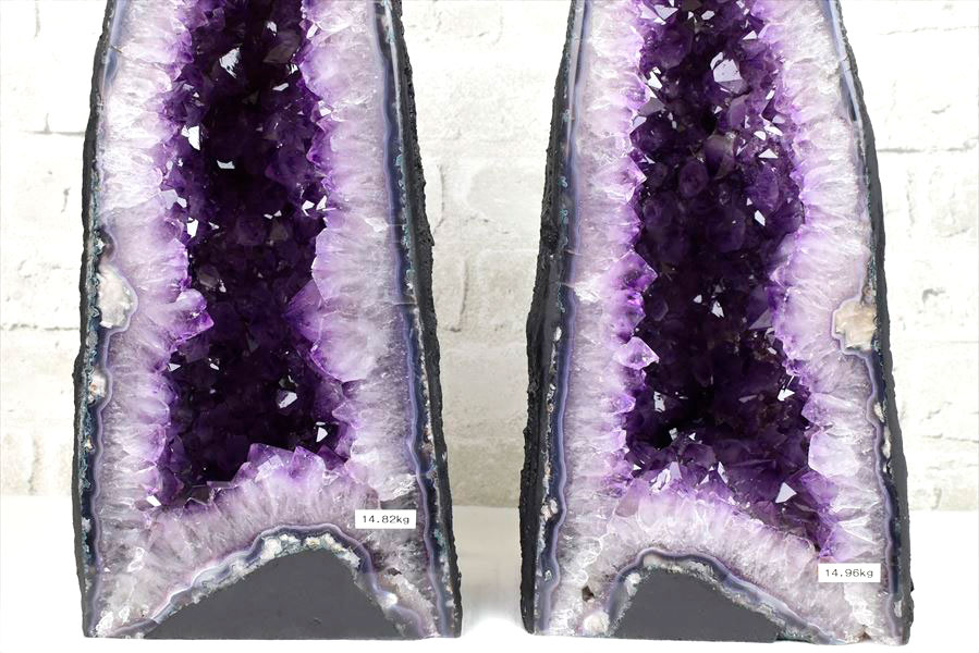 アメジストドーム　ペアドーム　カペーラ　晶洞　紫水晶　アメシスト　amethyst geode　インテリア　置物　天然石　パワーストーン