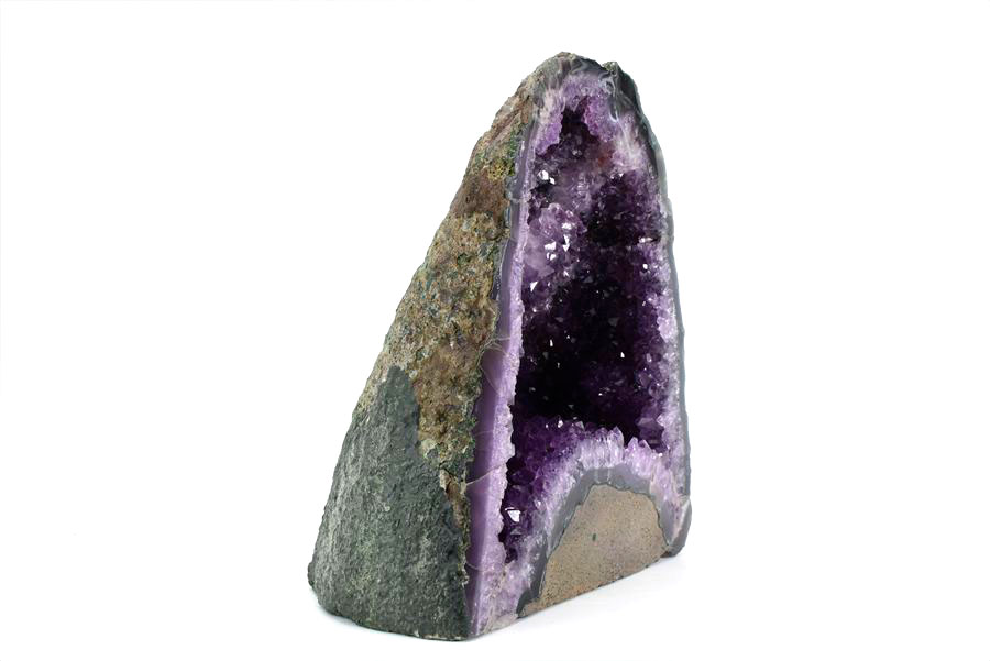アメジストドーム 背面セメント加工無し｜原産地より直輸入｜紫水晶