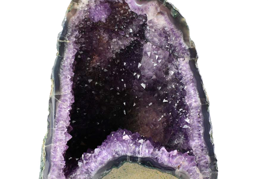 アメジストドーム 背面セメント加工無し｜原産地より直輸入｜紫水晶