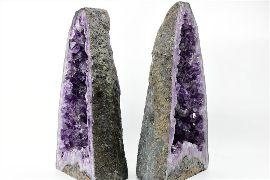 超希少品【ペアアメジストドーム】ペアで約33kg 特大ペアドーム(対) アメジストドーム 紫水晶｜原石｜置物｜インテリア