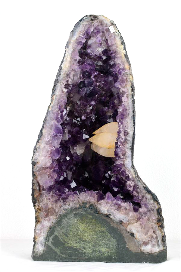 アメジストドーム 置き物 原石 約2.4kg ブラジル産 アメジストドーム 背面セメント加工無し｜原産地より直輸入｜紫水晶