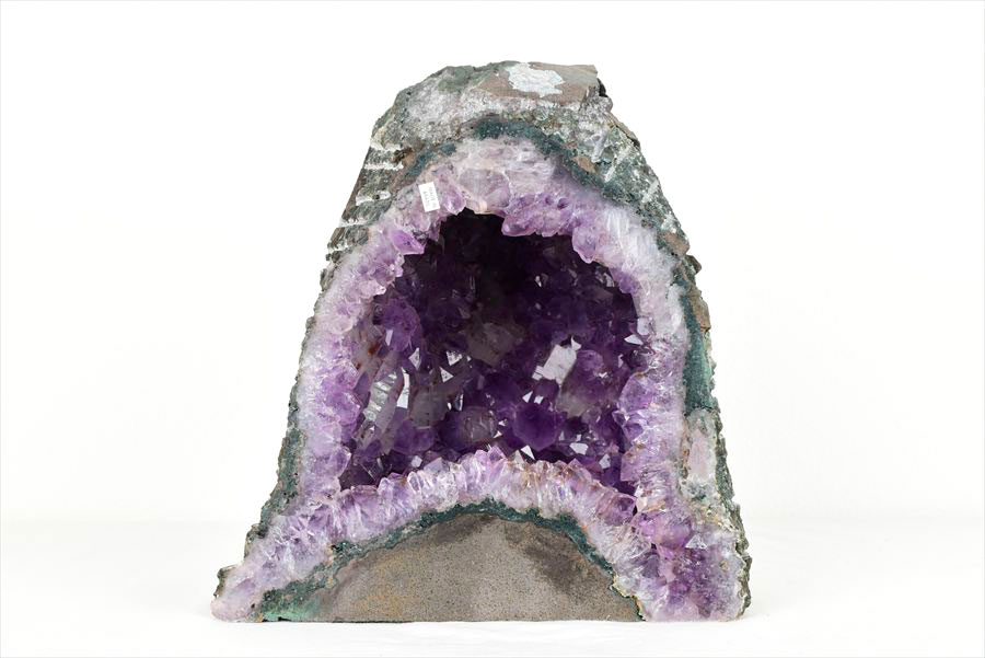 アメジストドーム 背面セメント加工無し｜原産地より直輸入｜紫水晶