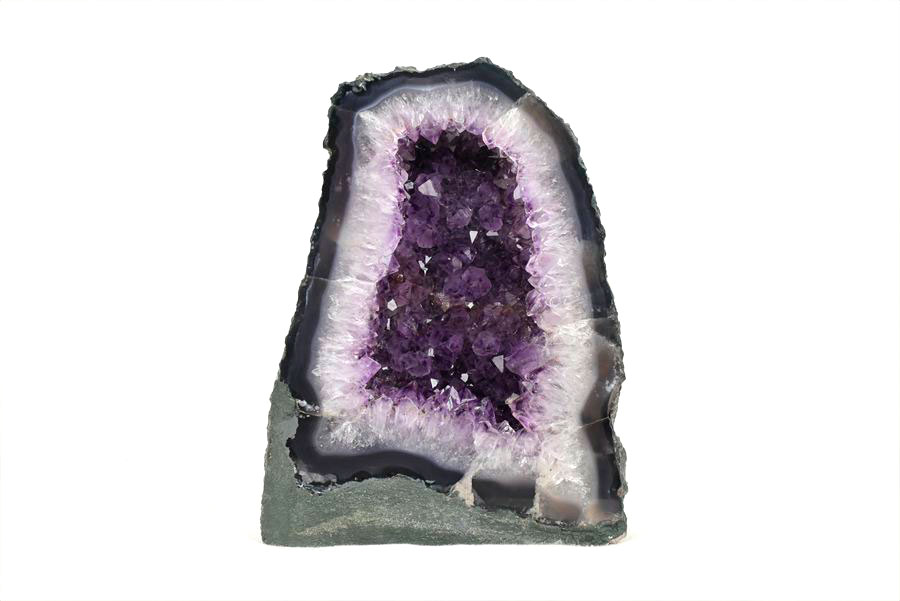 アメジストドーム 背面セメント加工無し｜原産地より直輸入｜紫水晶