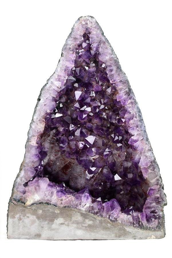 アメジストドーム 背面セメント加工無し｜原産地より直輸入｜紫水晶