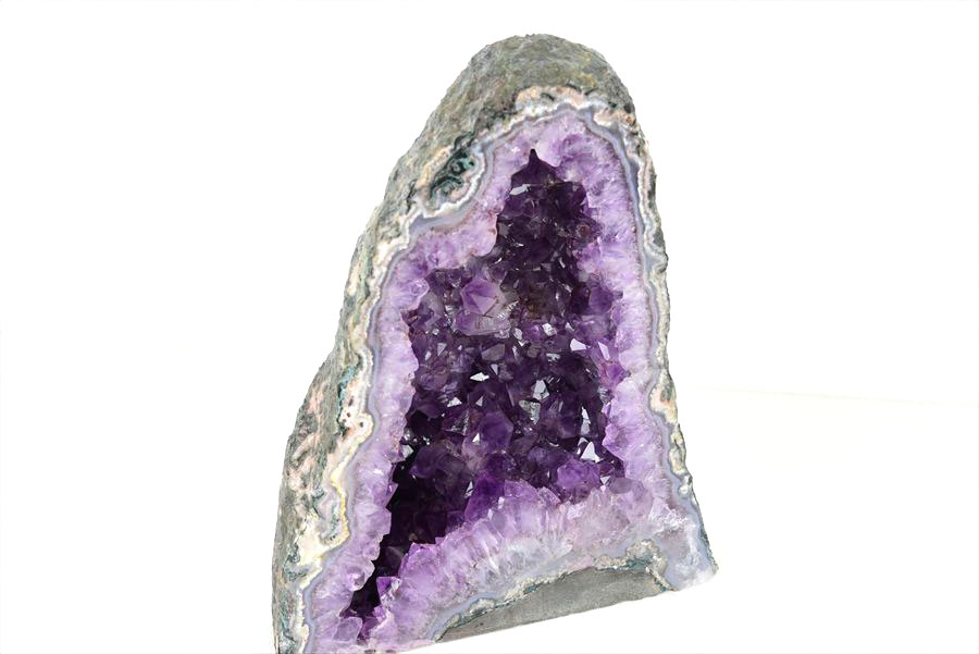 アメジストドーム 背面セメント加工無し｜原産地より直輸入｜紫水晶
