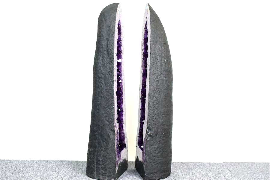 アメジストドーム　ペアドーム　カペーラ　晶洞　紫水晶　アメシスト　amethyst geode　インテリア　置物　天然石　パワーストーン