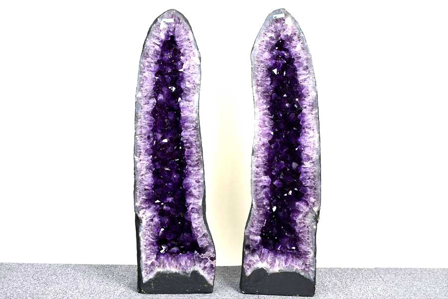 アメジストドーム　ペアドーム　カペーラ　晶洞　紫水晶　アメシスト　amethyst geode　インテリア　置物　天然石　パワーストーン