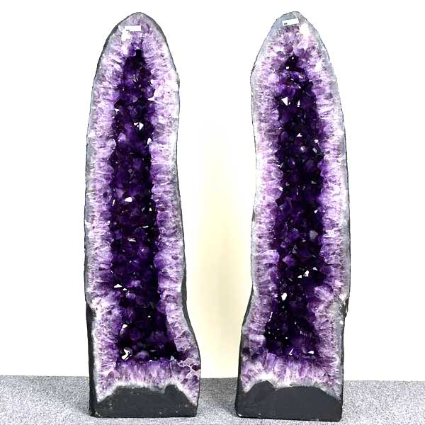 アメジストドーム　ペアドーム　カペーラ　晶洞　紫水晶　アメシスト　amethyst geode　インテリア　置物　天然石　パワーストーン