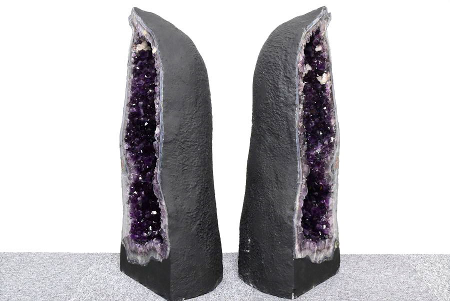 アメジストドーム　ペアドーム　カペーラ　晶洞　紫水晶　アメシスト　amethyst geode　インテリア　置物　天然石　パワーストーン