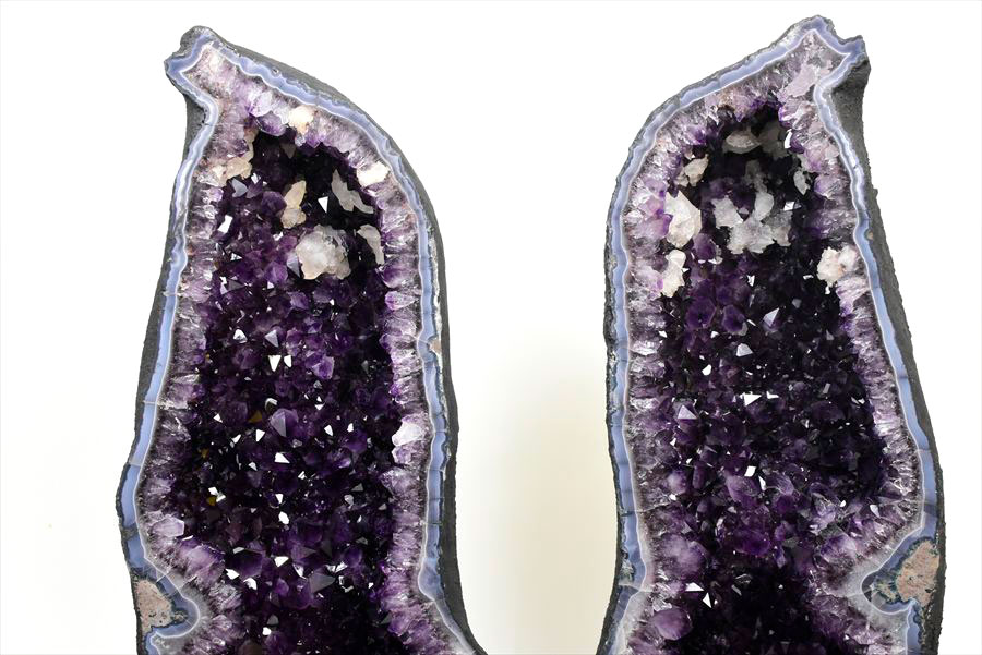 アメジストドーム　ペアドーム　カペーラ　晶洞　紫水晶　アメシスト　amethyst geode　インテリア　置物　天然石　パワーストーン
