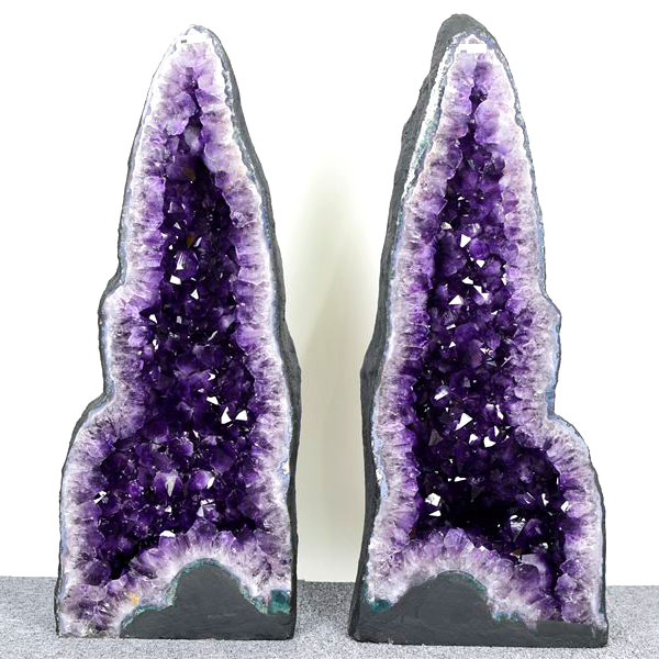 アメジストドーム　ペアドーム　カペーラ　晶洞　紫水晶　アメシスト　amethyst geode　インテリア　置物　天然石　パワーストーン