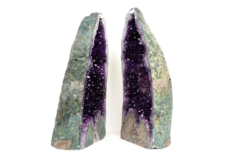アメジストドーム　ペアドーム　紫水晶　背面　amethyst geode　インテリア　置物　天然石　パワーストーン