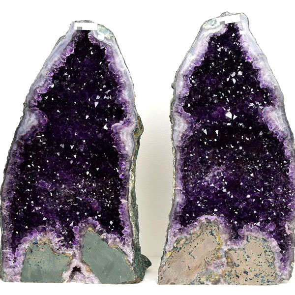 アメジストドーム　ペアドーム　紫水晶　背面　amethyst geode　インテリア　置物　天然石　パワーストーン