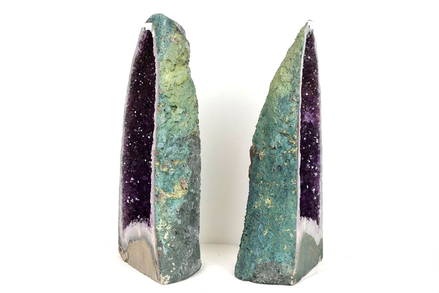 アメジストドーム　ペアドーム　紫水晶　背面　amethyst geode　インテリア　置物　天然石　パワーストーン