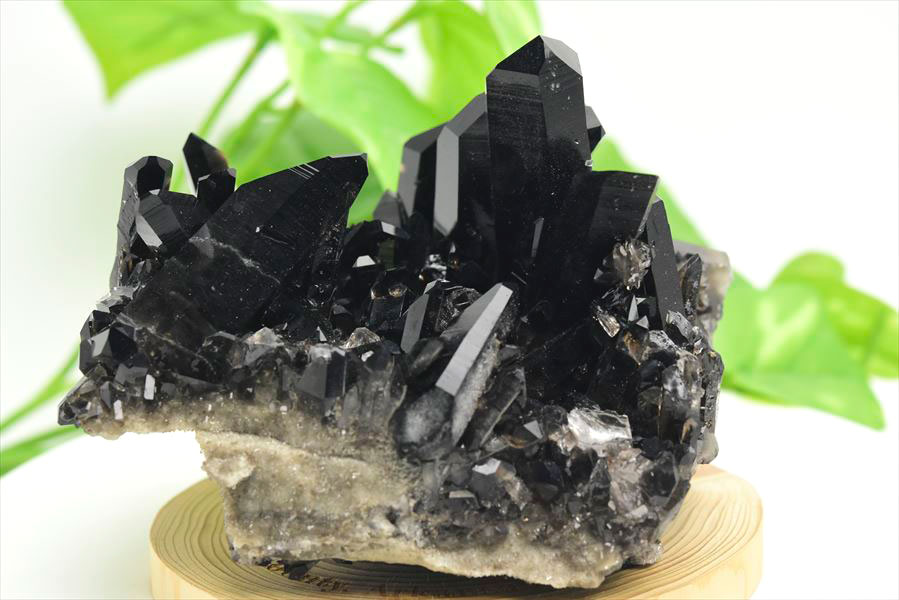 アーカンソー産水晶　アーカンソー産黒水晶　スモーキークォーツ　結晶　原石　浄化　置物　天然石　パワーストーン