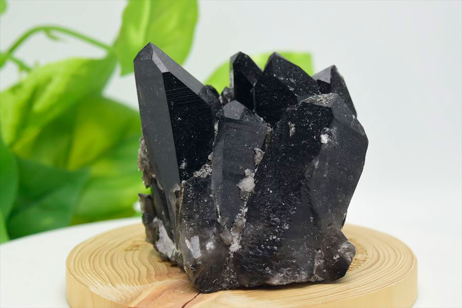 アーカンソー産水晶　アーカンソー産黒水晶　スモーキークォーツ　結晶　原石　浄化　置物　天然石　パワーストーン