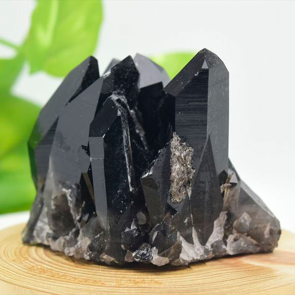 アーカンソー産水晶　アーカンソー産黒水晶　スモーキークォーツ　結晶　原石　浄化　置物　天然石　パワーストーン