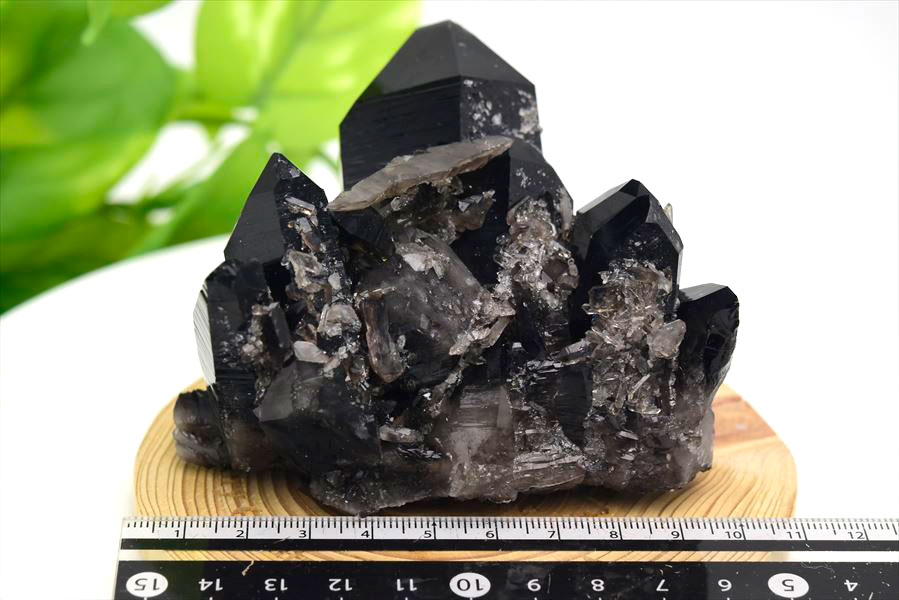 アーカンソー産水晶　アーカンソー産黒水晶　スモーキークォーツ　結晶　原石　浄化　置物　天然石　パワーストーン