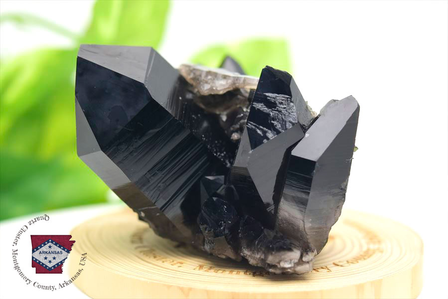 アーカンソー産水晶　アーカンソー産黒水晶　スモーキークォーツ　結晶　原石　浄化　置物　天然石　パワーストーン