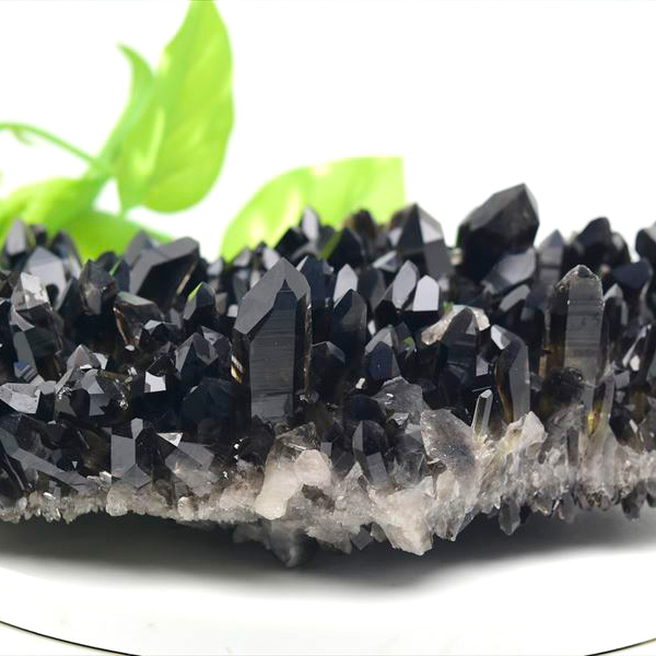 アーカンソー産 黒水晶クラスター Arkansas スモーキークォーツ 原石 結晶 クラスター 浄化 置物 天然石 パワーストーン