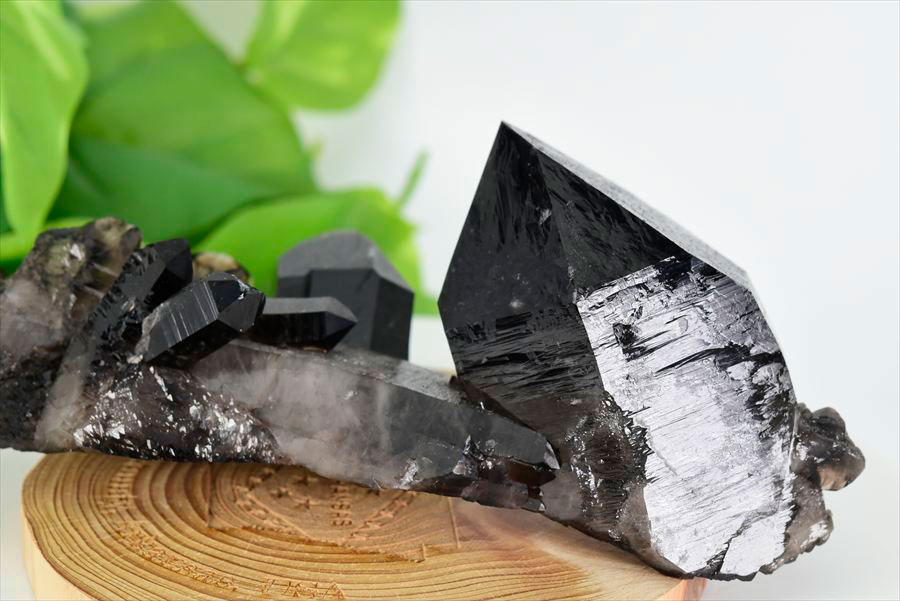 アーカンソー産 黒水晶クラスター Arkansas スモーキークォーツ 原石 結晶 クラスター 浄化 置物 天然石 パワーストーン