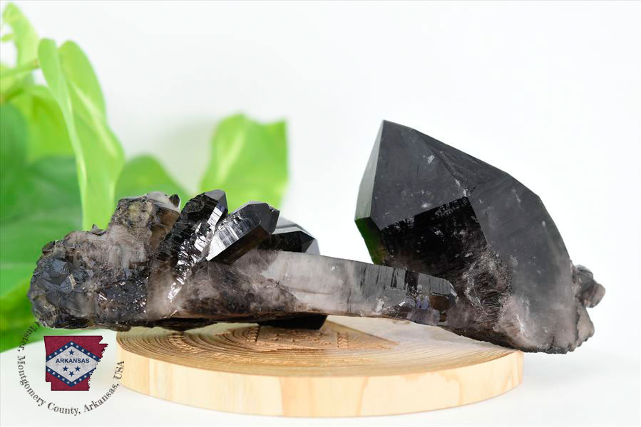 アーカンソー産 黒水晶クラスター Arkansas スモーキークォーツ 原石 結晶 クラスター 浄化 置物 天然石 パワーストーン
