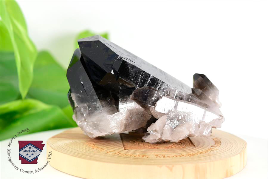 アーカンソー産　黒水晶クラスター　Arkansas　スモーキークォーツ　原石　結晶　クラスター　浄化　置物　天然石　パワーストーン