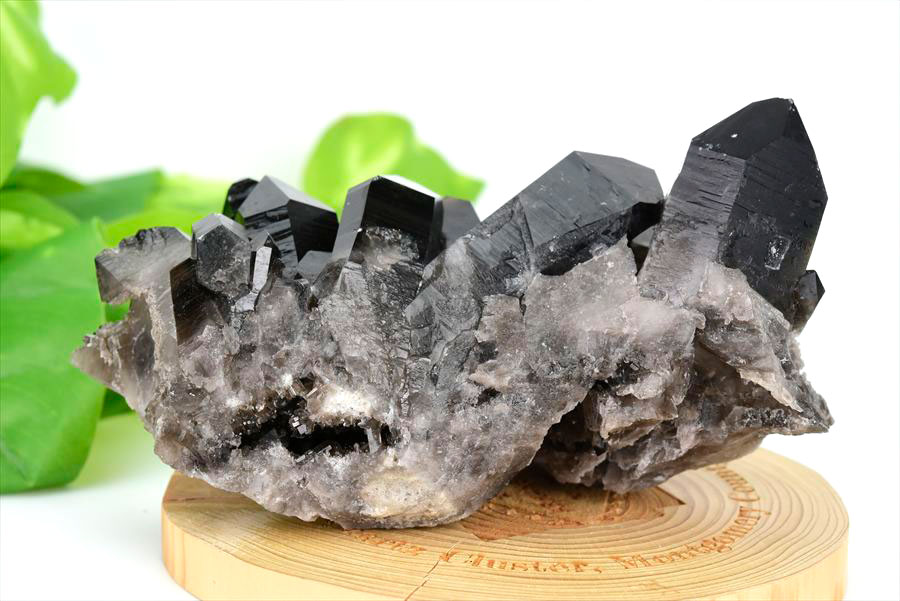 アーカンソー産　黒水晶クラスター　Arkansas　スモーキークォーツ　原石　結晶　クラスター　浄化　置物　天然石　パワーストーン