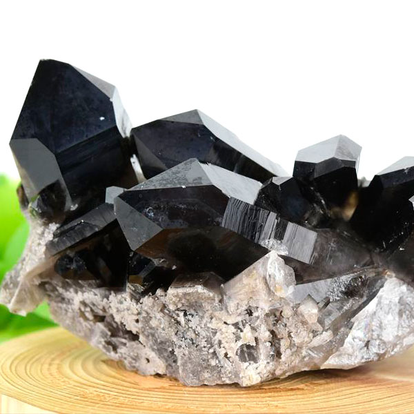 アーカンソー産　黒水晶クラスター　Arkansas　スモーキークォーツ　原石　結晶　クラスター　浄化　置物　天然石　パワーストーン