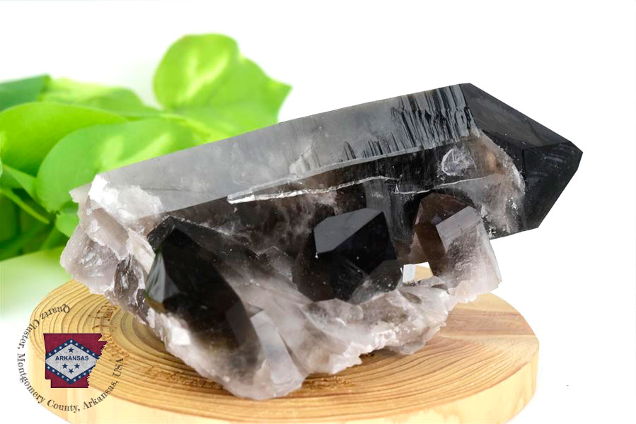 アーカンソー産　黒水晶クラスター　Arkansas　スモーキークォーツ　原石　結晶　クラスター　浄化　置物　天然石　パワーストーン