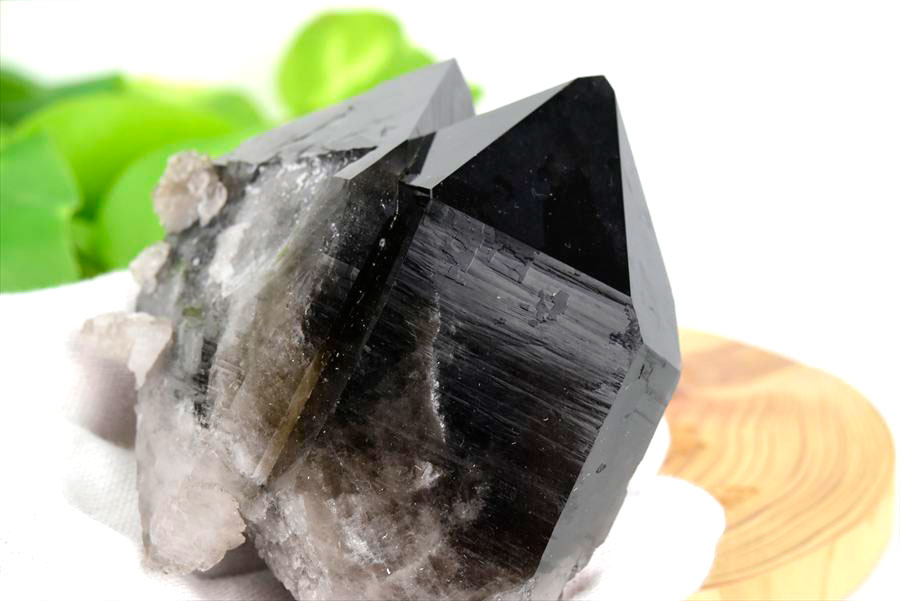 アーカンソー産　黒水晶クラスター　Arkansas　スモーキークォーツ　原石　結晶　クラスター　浄化　置物　天然石　パワーストーン