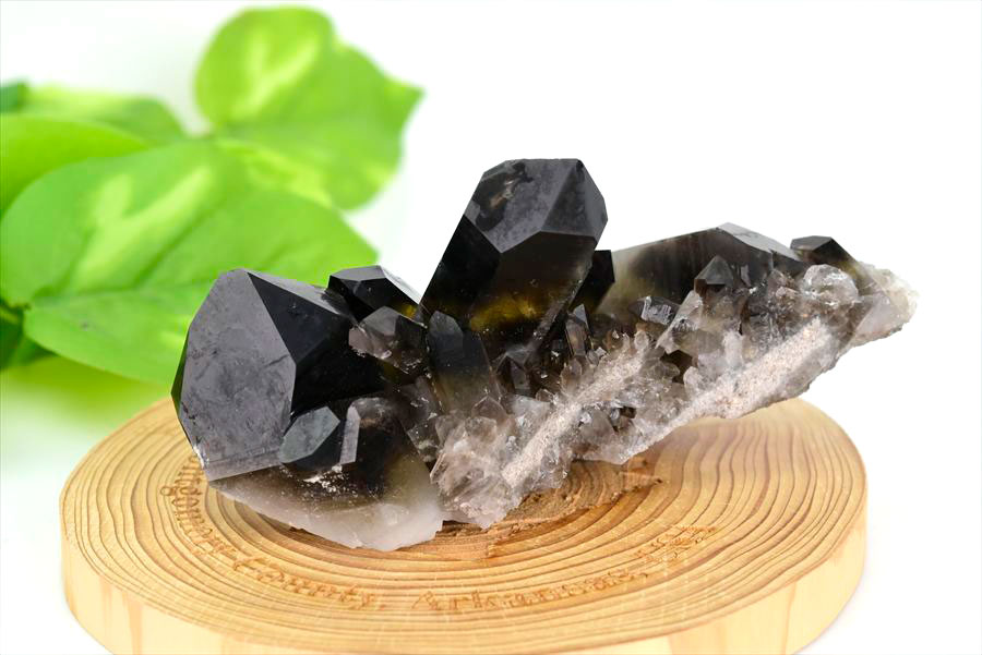 アーカンソー産　黒水晶クラスター　Arkansas　スモーキークォーツ　原石　結晶　クラスター　浄化　置物　天然石　パワーストーン