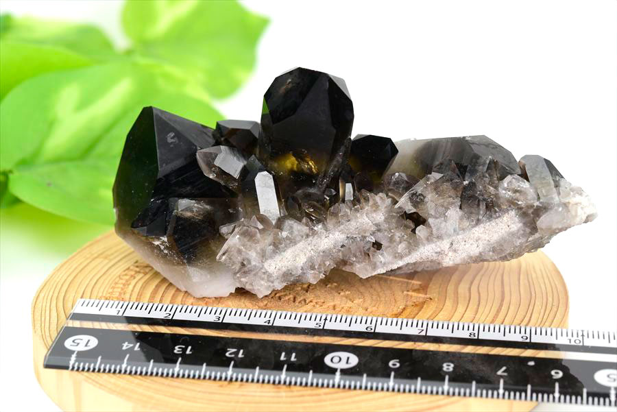 アーカンソー産　黒水晶クラスター　Arkansas　スモーキークォーツ　原石　結晶　クラスター　浄化　置物　天然石　パワーストーン