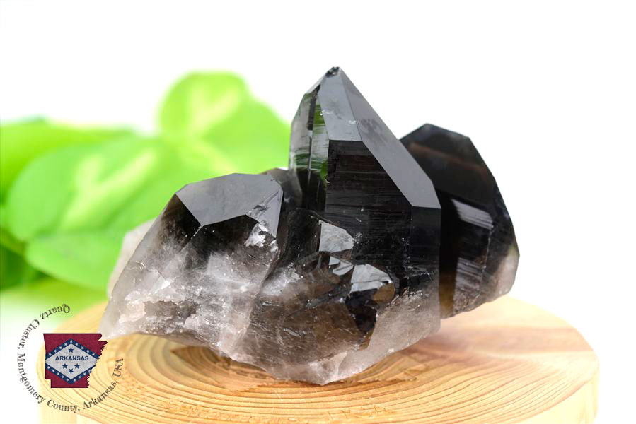 アーカンソー産　黒水晶クラスター　Arkansas　スモーキークォーツ　原石　結晶　クラスター　浄化　置物　天然石　パワーストーン