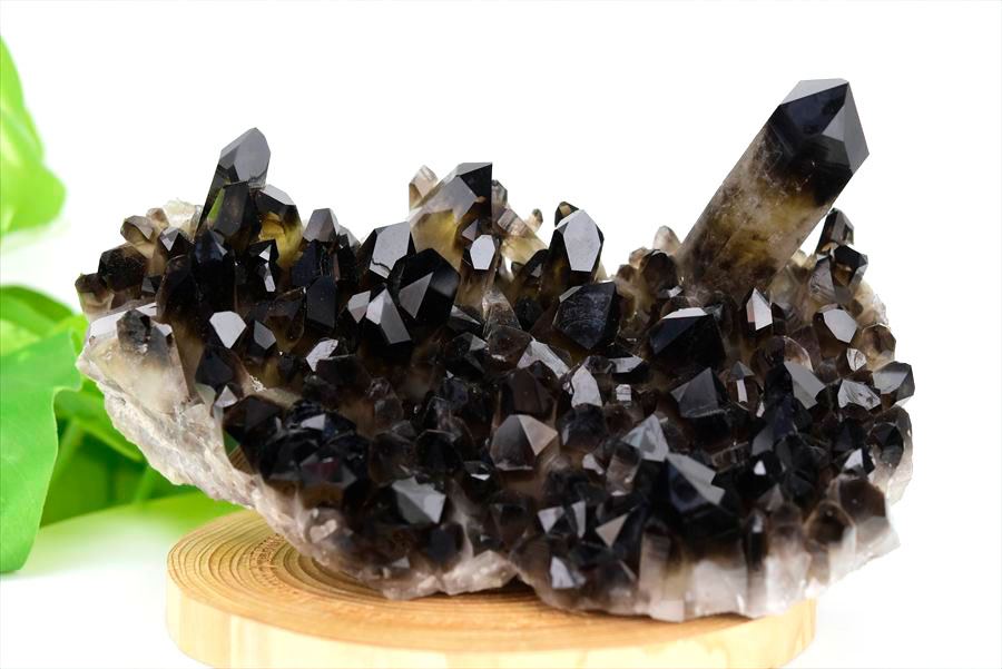 アーカンソー産　黒水晶クラスター　Arkansas　スモーキークォーツ　原石　結晶　クラスター　浄化　置物　天然石　パワーストーン