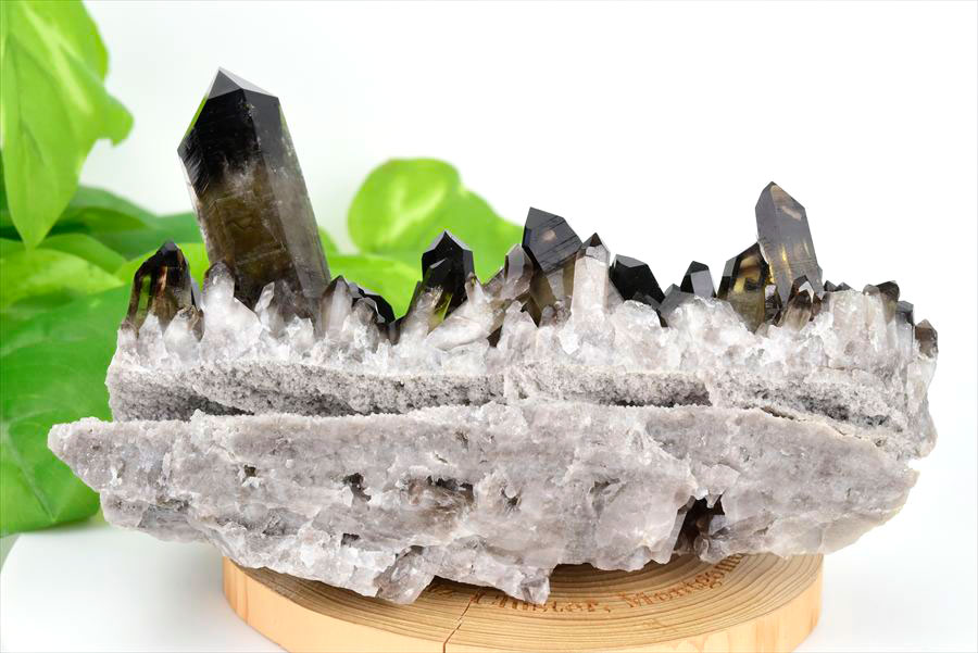 アーカンソー産　黒水晶クラスター　Arkansas　スモーキークォーツ　原石　結晶　クラスター　浄化　置物　天然石　パワーストーン