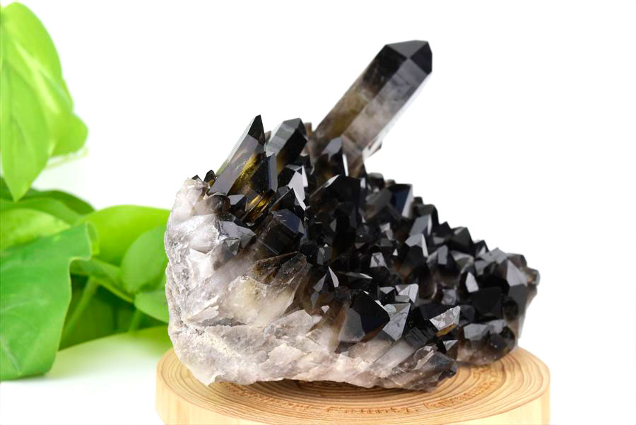 アーカンソー産　黒水晶クラスター　Arkansas　スモーキークォーツ　原石　結晶　クラスター　浄化　置物　天然石　パワーストーン