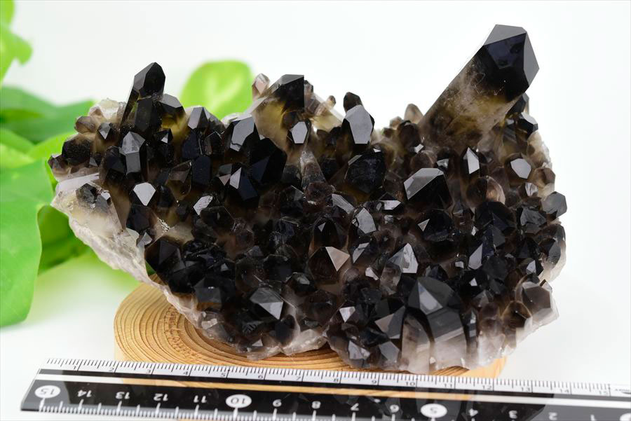 アーカンソー産　黒水晶クラスター　Arkansas　スモーキークォーツ　原石　結晶　クラスター　浄化　置物　天然石　パワーストーン