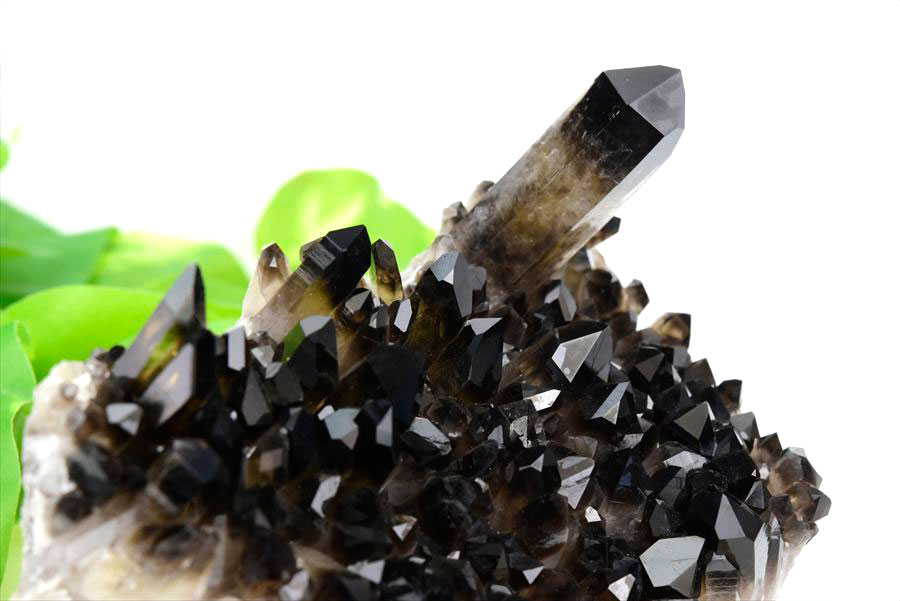 アーカンソー産　黒水晶クラスター　Arkansas　スモーキークォーツ　原石　結晶　クラスター　浄化　置物　天然石　パワーストーン