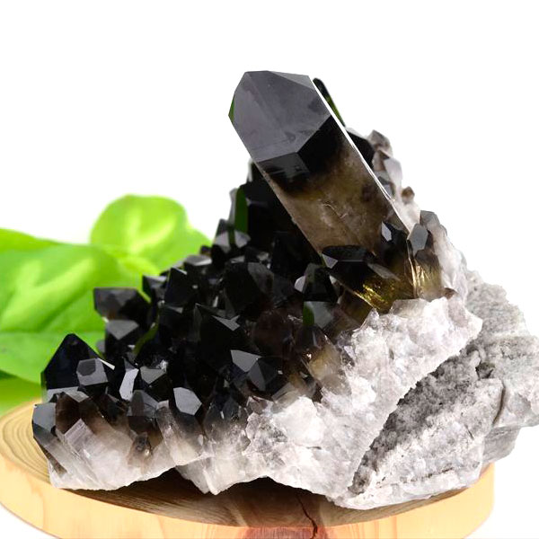 アーカンソー産　黒水晶クラスター　Arkansas　スモーキークォーツ　原石　結晶　クラスター　浄化　置物　天然石　パワーストーン