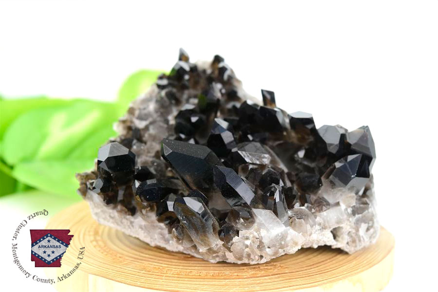 アーカンソー産　黒水晶クラスター　Arkansas　スモーキークォーツ　原石　結晶　クラスター　浄化　置物　天然石　パワーストーン
