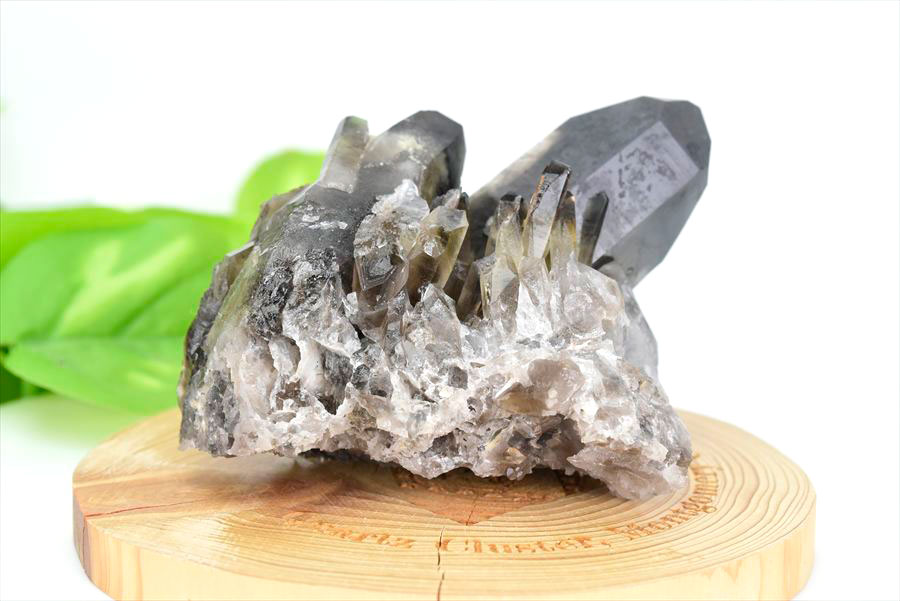 アーカンソー産　黒水晶クラスター　Arkansas　スモーキークォーツ　原石　結晶　クラスター　浄化　置物　天然石　パワーストーン