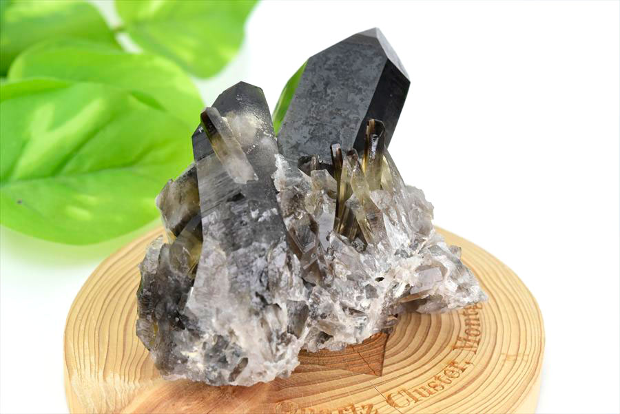 アーカンソー産　黒水晶クラスター　Arkansas　スモーキークォーツ　原石　結晶　クラスター　浄化　置物　天然石　パワーストーン