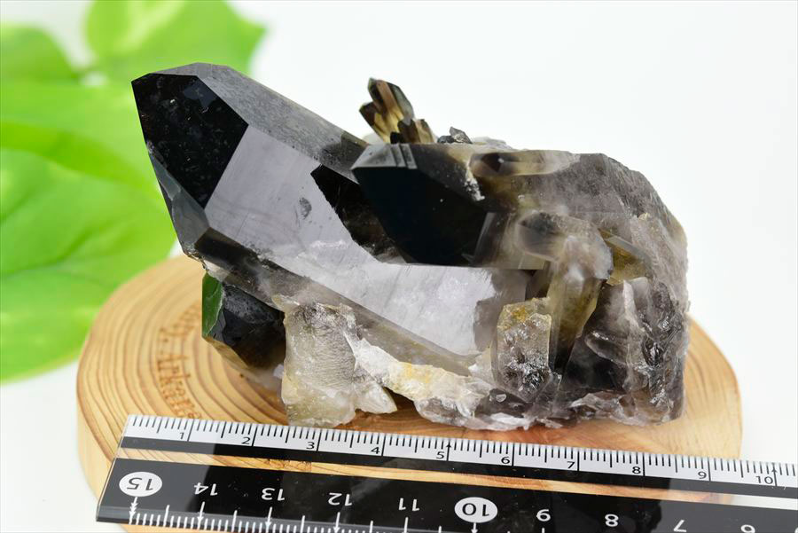 アーカンソー産　黒水晶クラスター　Arkansas　スモーキークォーツ　原石　結晶　クラスター　浄化　置物　天然石　パワーストーン