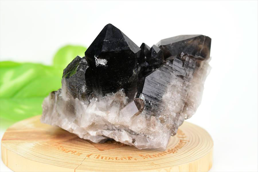 【極上品】アーカンソー産　黒水晶 アーカンソー産 黒水晶（スモーキークォーツ）クラスター原石｜原産地