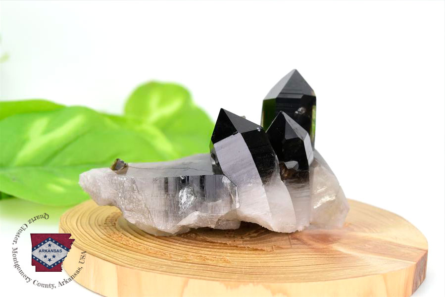 アーカンソー産　黒水晶クラスター　Arkansas　スモーキークォーツ　原石　結晶　クラスター　浄化　置物　天然石　パワーストーン