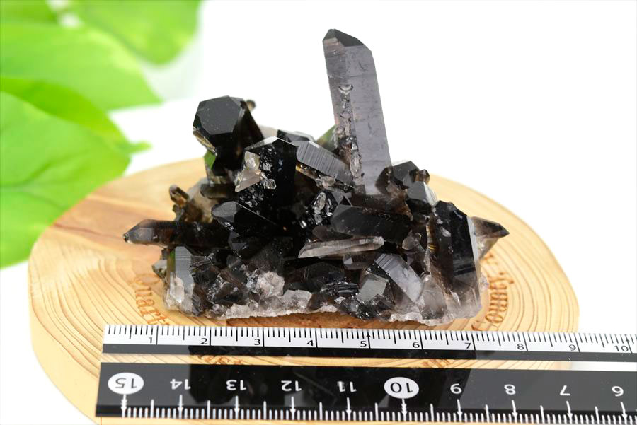 アーカンソー産　黒水晶クラスター　Arkansas　スモーキークォーツ　原石　結晶　クラスター　浄化　置物　天然石　パワーストーン