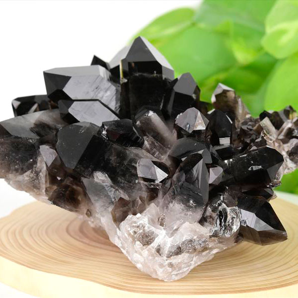 アーカンソー産　黒水晶クラスター　Arkansas　スモーキークォーツ　原石　結晶　クラスター　浄化　置物　天然石　パワーストーン