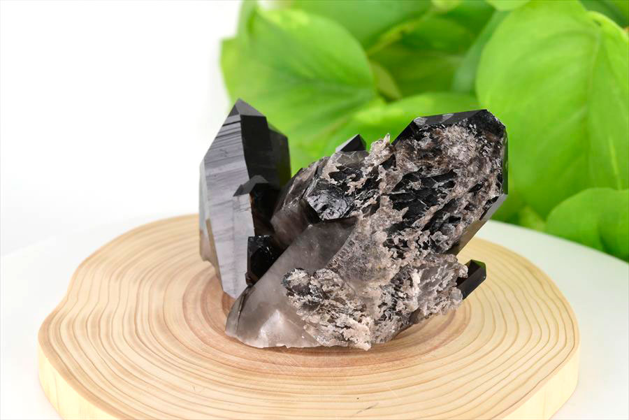 アーカンソー産　黒水晶クラスター　Arkansas　スモーキークォーツ　原石　結晶　クラスター　浄化　置物　天然石　パワーストーン
